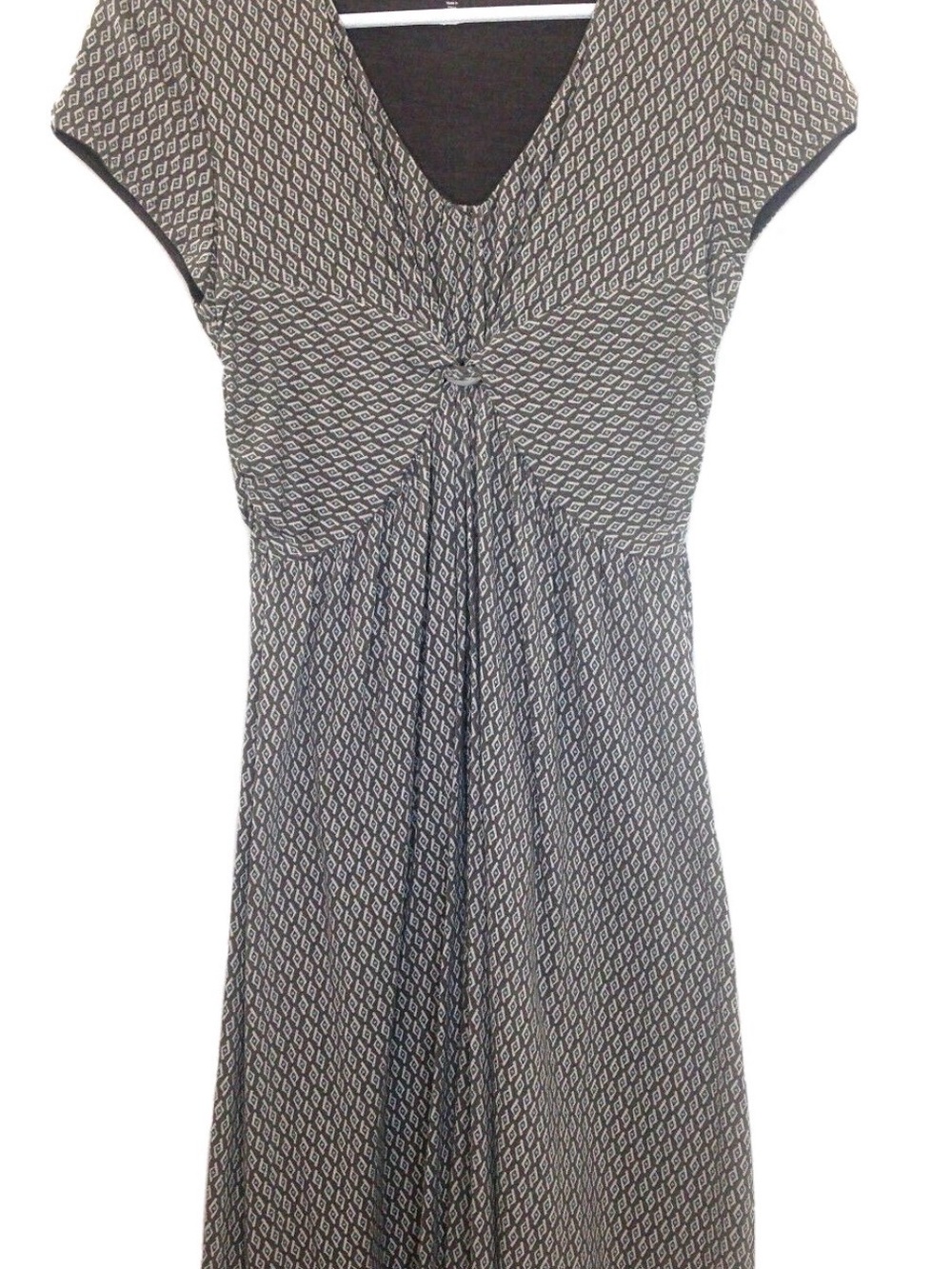 Garnet Hill Catarina Dress | Size 14 | Geometric Print Knit Dress
